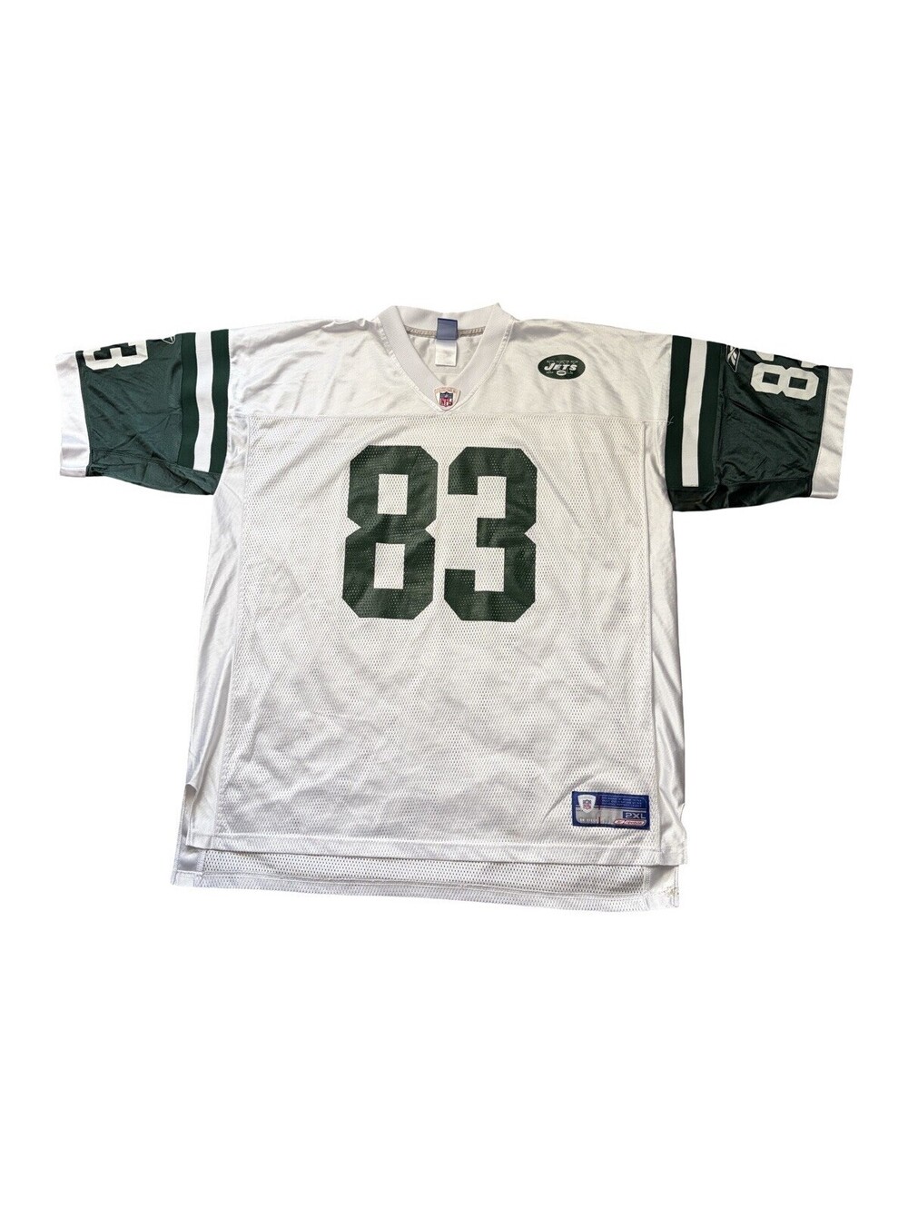 Vintage NFL Reebok Santana Moss New York Jets White Football Jersey Size 2XL